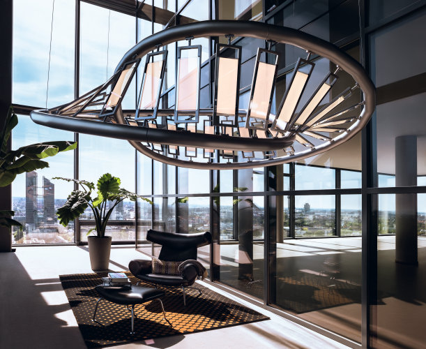 OLED design luminaire "Rollercoaster" by Osram